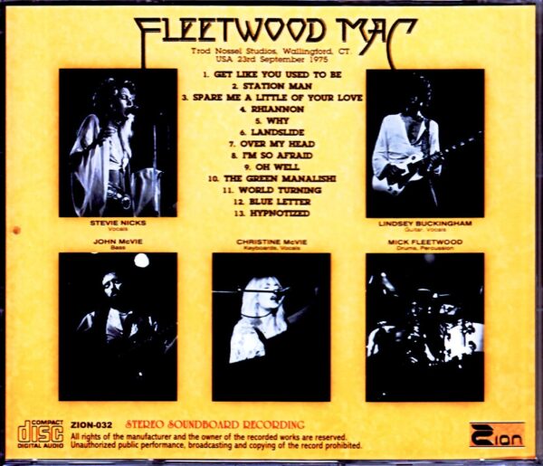 Fleetwood Mac/CT,USA 1975 Reel to Reel Master Upgrade - Image 2