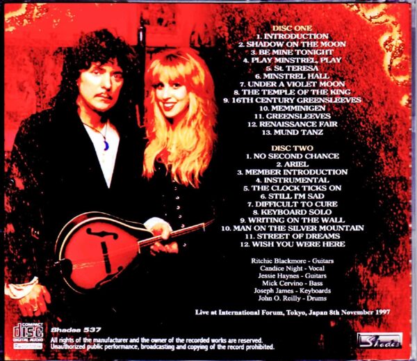 Blackmore's Night/Tokyo,Japan 11.8.1997 - Image 2