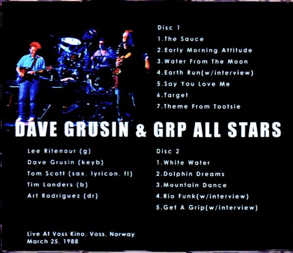 Dave Grusin & GRP All Stars,Tom Scott,Lee Ritenour/Norway 1988 - Image 2