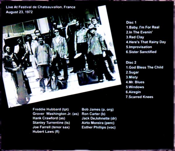CTI All Stars Freddie Hubbard,Grover Washington Jr.,Stanley Turrentine,Bob James,Jack DeJonette/France 1972 - Image 2