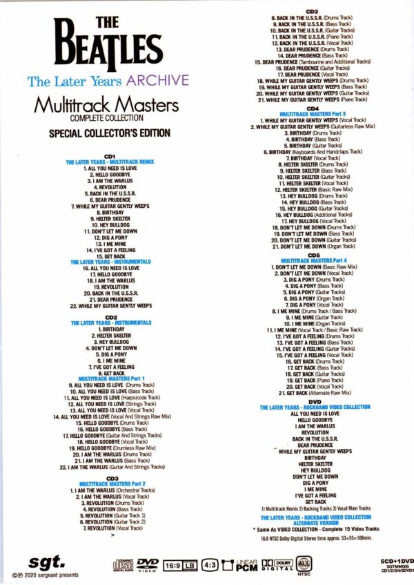 Beatles/The Later Years Archive Multitrack Masters Complete Collection - Image 2