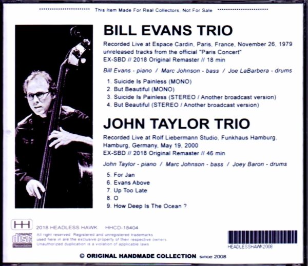 Bill Evans, John Taylor Trio, Marc Johnson/France 1979 & more - Image 2