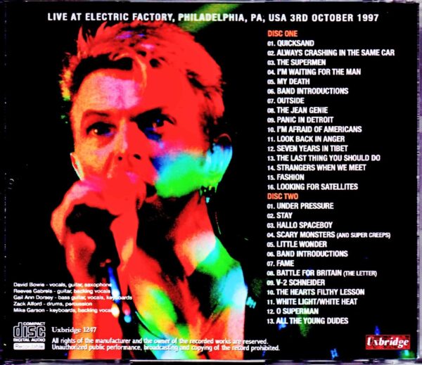 David Bowie/PA,USA 10.3.1997 - Image 2