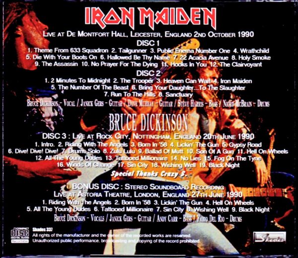 Iron Maiden,Bruce Dickinson/UK 1190 Collection - Image 2