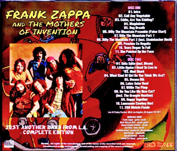Frank Zappa/CA, USA 1971 - Image 2
