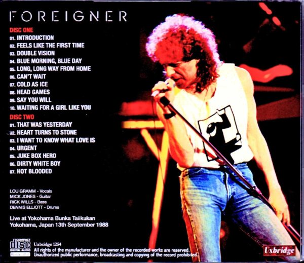 Foreigner/Kanagawa,Japan 1988 - Image 2