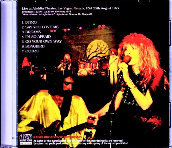 Fleetwood Mac/NV,USA 1978 Japanese Broadcast Version - Image 2
