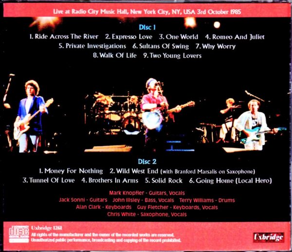 Dire Straits/NY, USA 1985 - Image 2