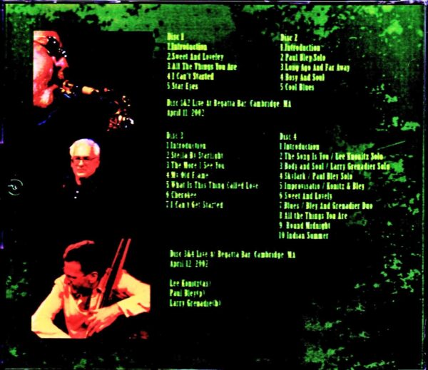 Lee Konitz Trio Paul Bley/MA,USA 2002 2Days Complete - Image 2