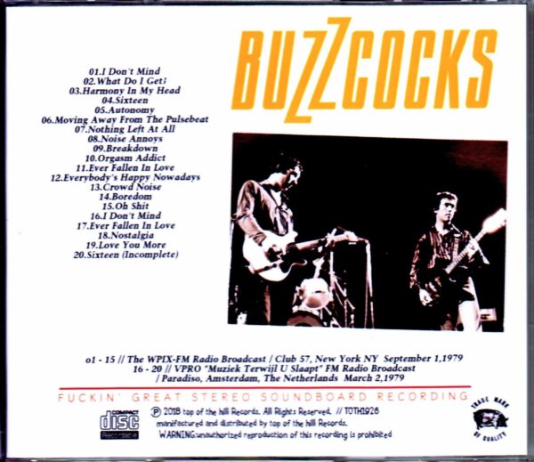 Buzzcocks/NY,USA 1979 & more - Image 2