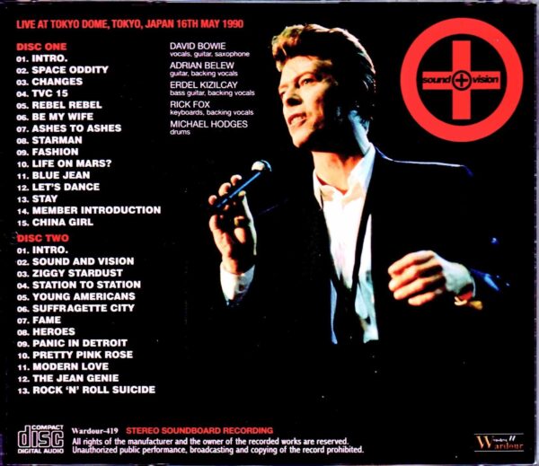 David Bowie/Tokyo,Japan 1990 Pre-FM Master - Image 2