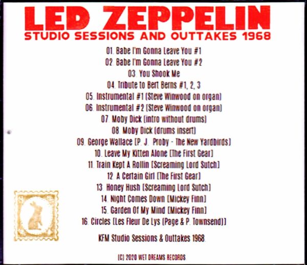 Led Zeppelin/KFM Studio Sessions & Outtakes 1968 - Image 2