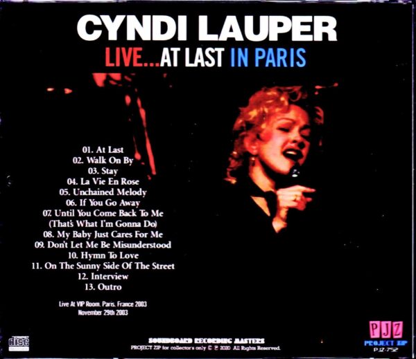 Cyndi Lauper/France 2003 - Image 2