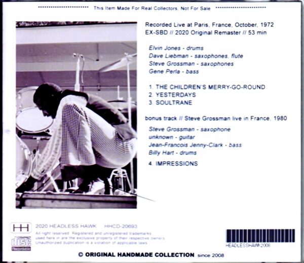 Elvin Jones Quartet Dave Liebman,Steve Grossman/France 1972 & more - Image 2