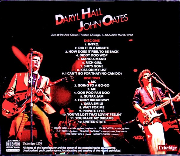 Hall & Oates/IL, USA 1982 - Image 2