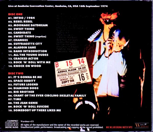 David Bowie/CA,USA 9.16.1974 - Image 2