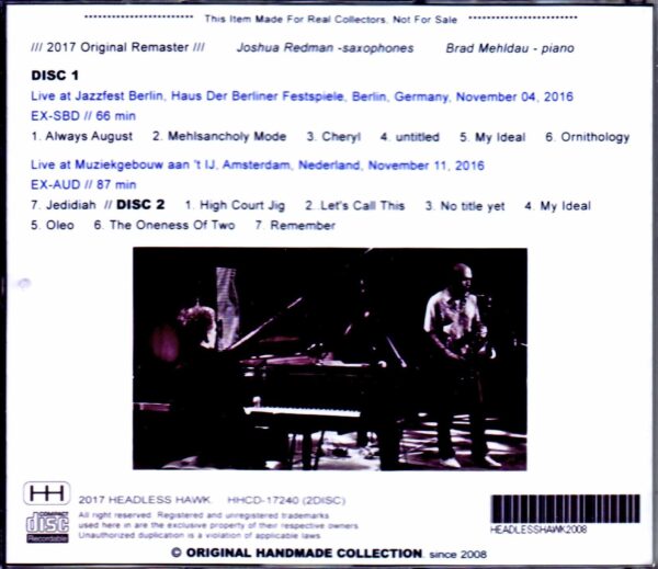 Brad Mehldau,Joshua Redman/Germany 2016 - Image 2