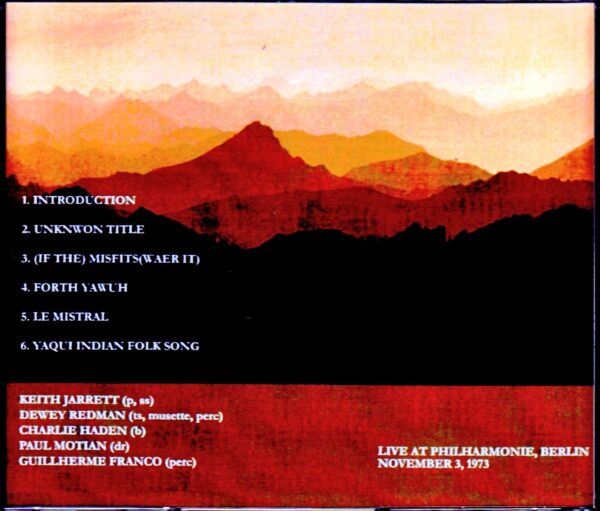 Keith Jarrett Quintet/Germany 11.3.1973 - Image 2