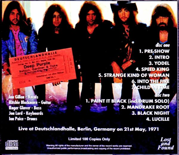 Deep Purple/Germany 5.21.1971 Complete - Image 2