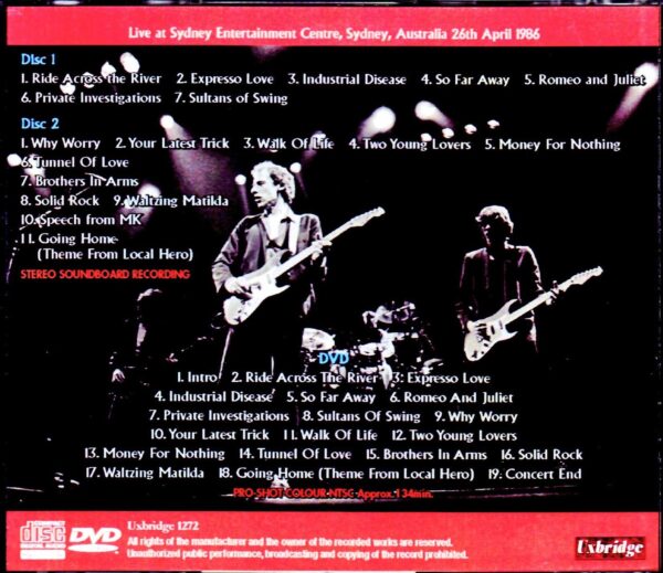 Dire Straits/Australia 1986 S & V - Image 2