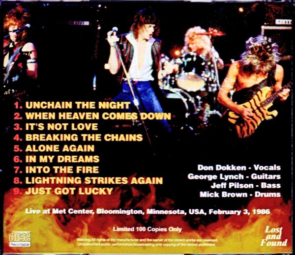 Dokken/MN, USA 1986 - Image 2
