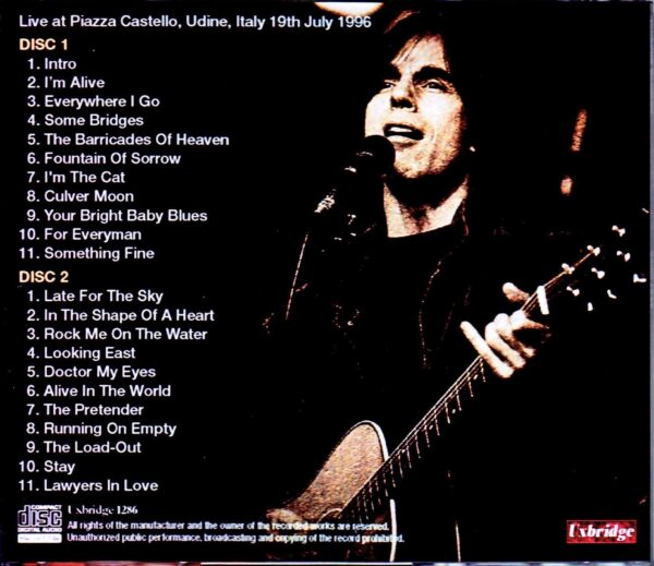 Jackson Browne/Italy 1996 - Image 2