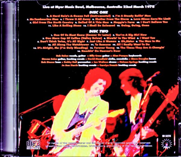 Bob Dylan/Australia 3.22.1978 - Image 2