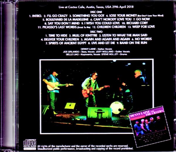 Denny Laine with the Cryers/TX,USA 2018 - Image 2