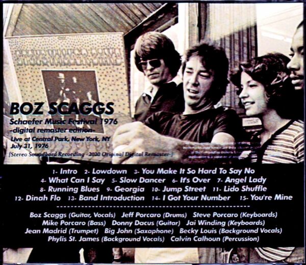 Boz Scaggs/NY,USA 1976 Digital Remastered - Image 2