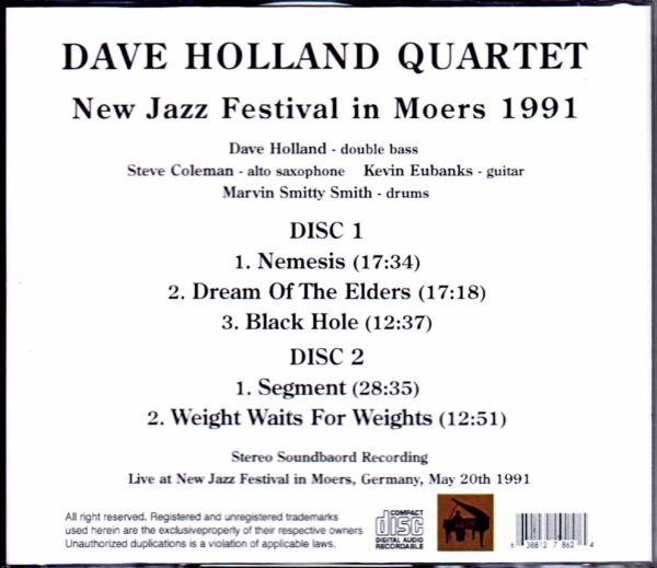 Dave Holland Quartet/Germany 1991 - Image 2