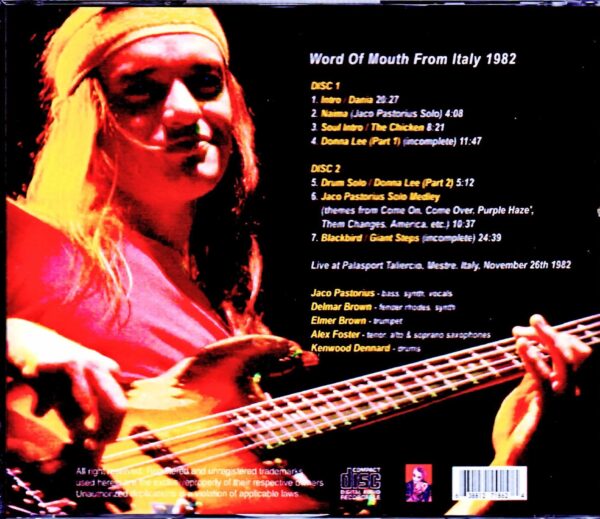 Jaco Pastorius/Italy 1982 - Image 2