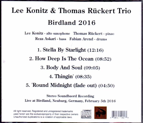 Lee Konitz/Germany 2016 - Image 2