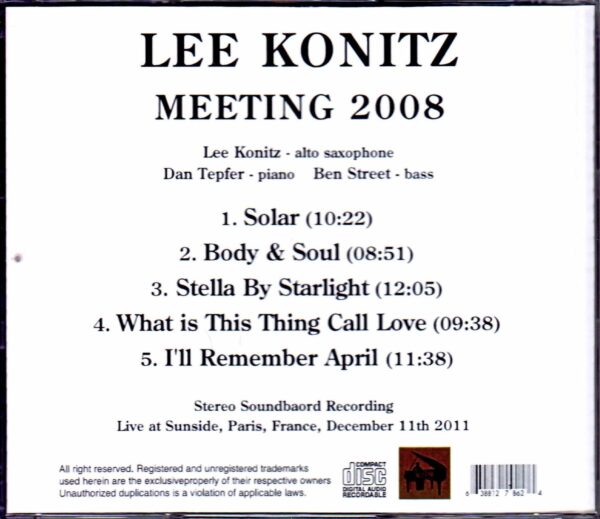 Lee Konitz/France 2008 - Image 2
