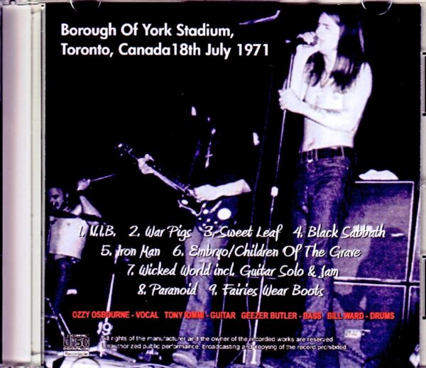Black Sabbath/Canada 1971 - Image 2