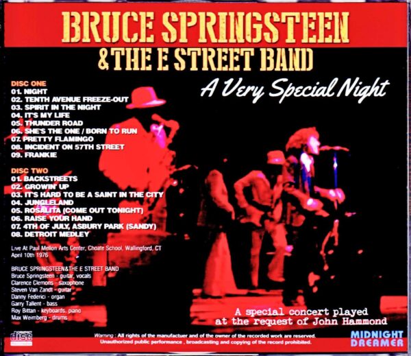 Bruce Springsteen & the E Street Band/CT, USA 1976 - Image 2