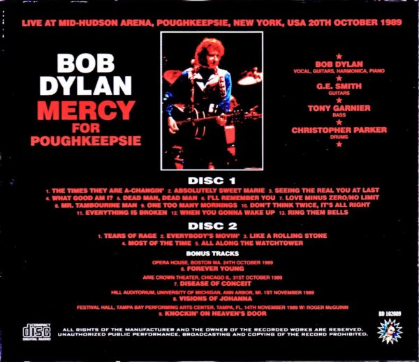 Bob Dylan/NY,USA 1989 & more - Image 2