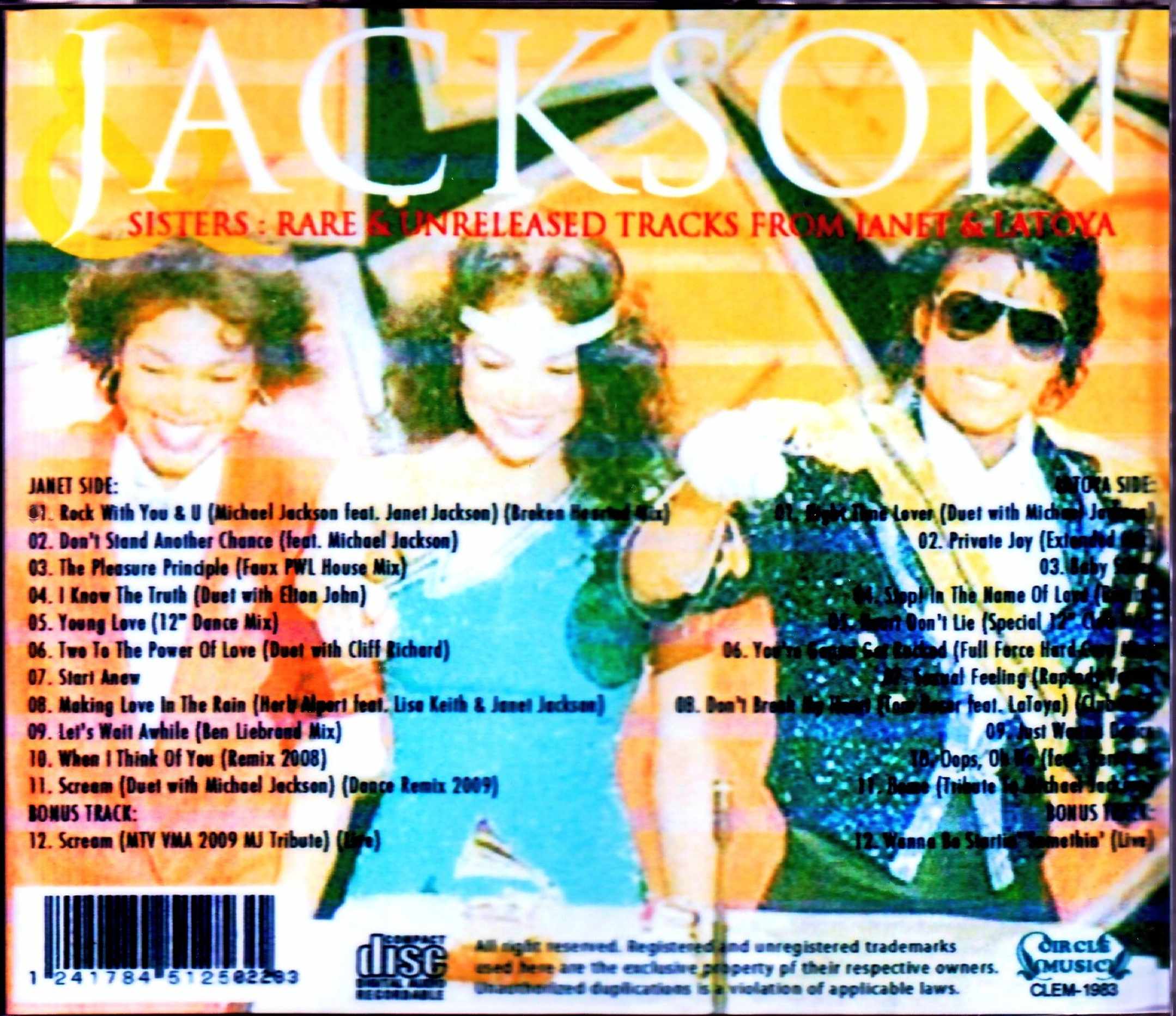 Michael Jackson Sisters/Tare & Unreleased Tracks - Image 2
