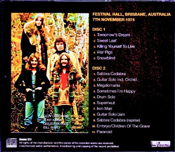 Black Sabbath/Australia 1974 - Image 2