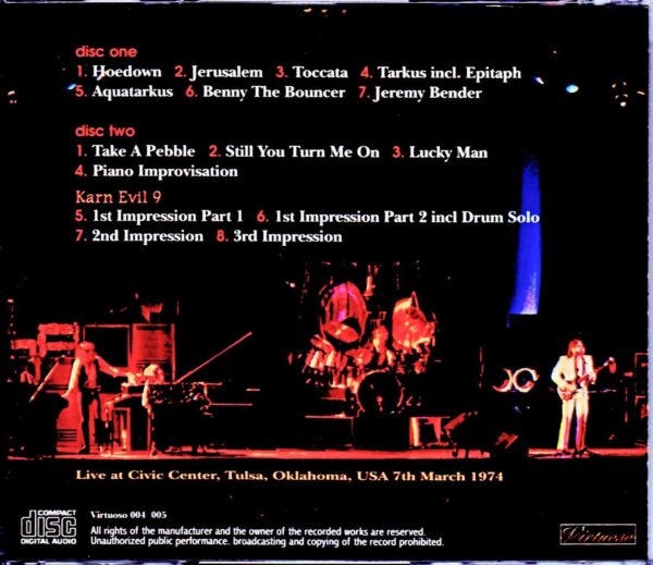 EL & P Emerson,Lake & Palmer/OK,USA 1974 - Image 2
