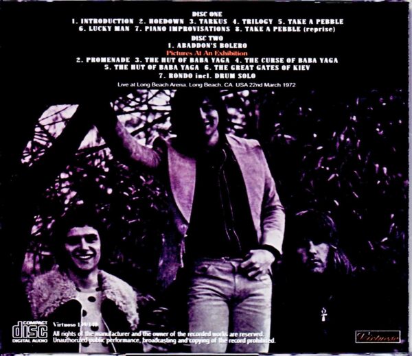 EL & P Emerson,Lake & Palmer/CA,USA 1972 Upgrade - Image 2