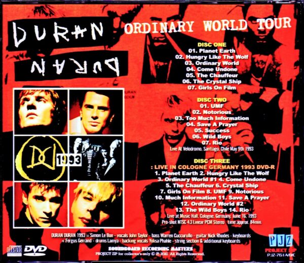 Duran Duran/Chile 1993 & more - Image 2