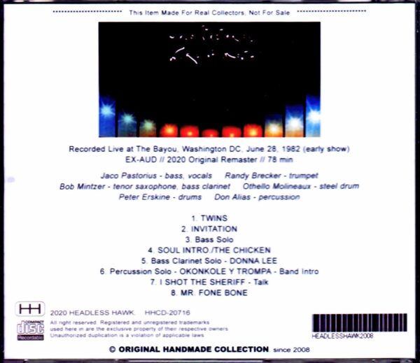 Jaco Pastorius,Randy Brecker/WA,USA 1982 - Image 2