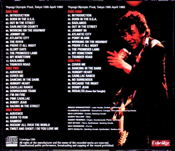 Bruce Springsteen/Tokyo,Japan 1985 2Days New Source - Image 2