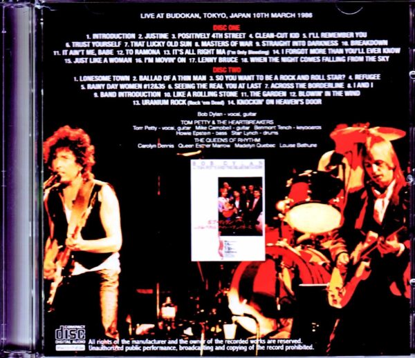 Bob Dylan,Tom Petty & the Heartbreakers/Tokyo,Japan 3.5.1986 - Image 2