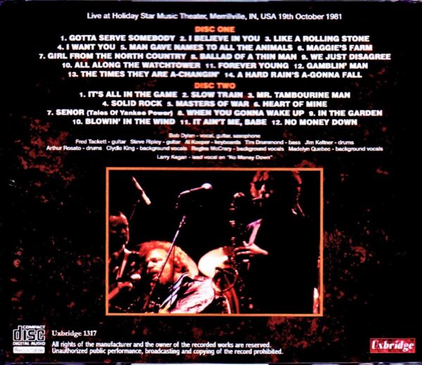 Bob Dylan/IN,USA 1981 - Image 2