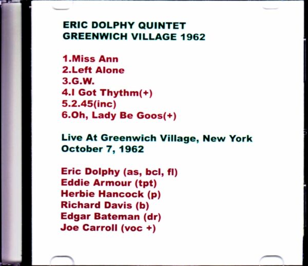 Eric Dolphy Quintet, Herbie Hancock/NY, USA 1962 - Image 2