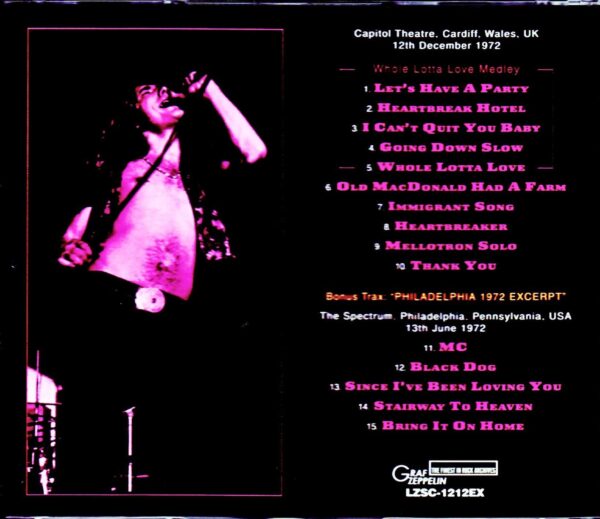 Led Zeppelin/England,UK 12.12.1972 & more - Image 2