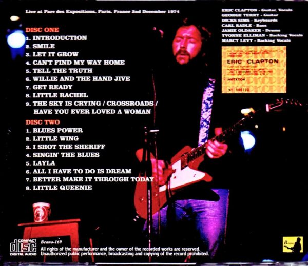 Eric Clapton/France 1974 - Image 2