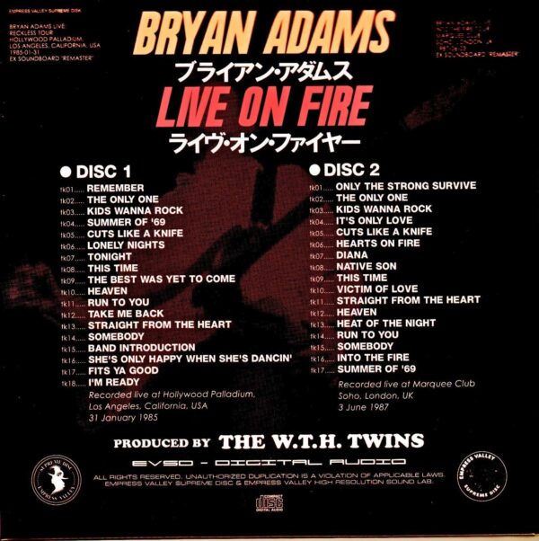 Bryan Adams/CA, USA 1985 & more - Image 2