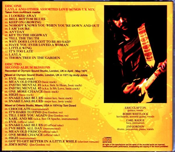 Derek and the Dominos/Layla UK MIx Multitrack Master - Image 2